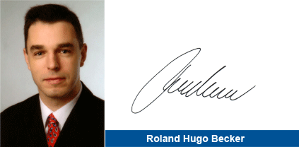 Bild und Unterschrift Roland Hugo Becker